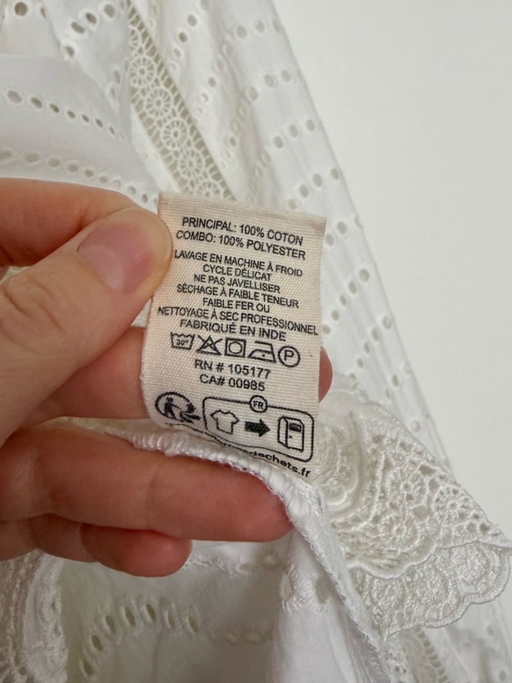 Ulla Johnson Ivory Eyelet Lace Blouse - Picture 9 of 10